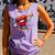 Valentines Day Baseball Dabbing Red Heart Love Boys Comfort Colors Tank Top Lagoon