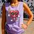 Valentines Day Heart Playing Baseball Boys Men Kids Girls Comfort Colors Tank Top Lagoon
