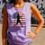 Women's Batter Patriotic American Flag Baseball Silks Comfort Colors Tank Top Lagoon Women's Batter Patriotic American Flag Baseball Silks Comfort Colors Tank Top Lagoon