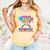 100 Days Of School Baseball Boys Kids 100th Day Of School Comfort Colors Tank Top Grey