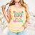 100 Days Of School Baseball Ice Cream Drip 100th Day Player Comfort Colors Tank Top Grey