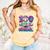 100 Days Of School Baseball Sports Drip Graphic Comfort Colors Tank Top Grey