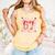 6 7 Melting Number Arrow Baseball Drip Valentine's Day Comfort Colors Tank Top Grey