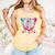 6th Birthday Boys Baseball Ice Cream Drip Boys Baseball Comfort Colors Tank Top Grey