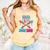 Baseball 10 Year Old Ice Cream Drip 10th Bday Double Digits Comfort Colors Tank Top Grey