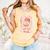 Baseball Drip Ice Cream Breast Cancer Awareness Boys & Girls Comfort Colors Tank Top Grey