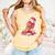 Baseball Ice Cream Drip Youth Strawberry Baseball Red Comfort Colors Tank Top Grey