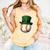 Baseball Leprechaun Hat Saint Patrick Retro Comfort Colors Tank Top Grey