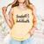 Baseball Lola Women BallPark Lola Baseball Mom Mother's Day Comfort Colors Tank Top Grey