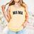 Baseball Mama Rocks Lightning Baseball Mom Mother's Day Comfort Colors Tank Top Grey