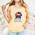 Baseball Mom Messy Bun Hair Player Mom Comfort Colors Tank Top Grey