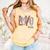 Baseball Mom Shirt Heart Love Baseball Cicilife Comfort Colors Tank Top Grey