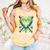 Baseball St Patricks Day Boys Girls Men Women Shamrock Green Comfort Colors Tank Top Grey