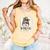 Bleached Messy Bun Game Day Vibes Baseball Mom Game Day Comfort Colors Tank Top Grey