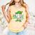 Boys St Patricks Day Baseball Player Pitcher Coach Kids Comfort Colors Tank Top Grey