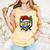 Christmas Baseball Ice Cream Drip Santa Baseball Player Kids Comfort Colors Tank Top Grey