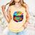 Colorful Baseball Field Home Run Baseball Player Fans Comfort Colors Tank Top Grey