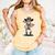 Cowboy Skeleton Baseball Halloween Graphic Comfort Colors Tank Top Grey
