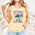 Dabbing Drippy 100th Days Of School Baseball Ice Cream Drip Comfort Colors Tank Top Grey