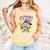 Drip Baseball Boy Youth Kid Ice Cream Dripping Baseball Bruh Comfort Colors Tank Top Grey