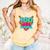 Happy 100 Days Of School Costume Baseball Drip Ice Cream Comfort Colors Tank Top Grey