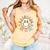 Happy Baseball Mom Groovy Retro Floral Smiling Face Comfort Colors Tank Top Grey Happy Baseball Mom Groovy Retro Floral Smiling Face Comfort Colors Tank Top Grey