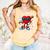 Heart Love Baseball Valentine Outfit Men Boy Comfort Colors Tank Top Grey