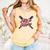 Hits 'n Giggles Baseball Player Women Baseball Mom Mother Comfort Colors Tank Top Grey