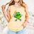 Lucky Shamrock Playing Baseball St Patrick's Kids Boys Comfort Colors Tank Top Grey