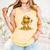 Melting Baseball Mascot Slugger Bat Cap Cartoon Comfort Colors Tank Top Grey
