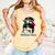 Mexico Baseball Mom Messy Bun Comfort Colors Tank Top Grey Mexico Baseball Mom Messy Bun Comfort Colors Tank Top Grey