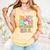 In My Mom Of Ballers Era Groovy Volleyball Baseball Mom Cute Comfort Colors Tank Top Grey