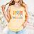Mom Of The Birthday Baller Groovy Baseball Mom Comfort Colors Tank Top Grey