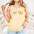 Mom Of Both Softball Baseball Mom Premium Comfort Colors Tank Top Grey