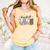 Preppy Baseball Mama Coquette Bow Game Day Mom Mother Comfort Colors Tank Top Grey