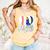 Proud Ball Mom Volleyball Baseball Mom Heart Comfort Colors Tank Top Grey
