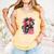 Punk Girl With Anger Kanji And Baseball Bat Comfort Colors Tank Top Grey Punk Girl With Anger Kanji And Baseball Bat Comfort Colors Tank Top Grey