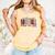 Retro Checkered Tired But Caffeinated Baseball Mom Leopard Comfort Colors Tank Top Grey