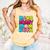 Retro Mama Mommy Mom Bruh Baseball Women Girls Comfort Colors Tank Top Grey