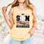 My Son Throws Harder Than Your Husband Baseball Mom Comfort Colors Tank Top Grey