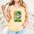St Patricks Day Baseball Ice Cream Baseball Player Cartoon Comfort Colors Tank Top Grey