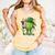 St Patricks Day Baseball Leprechaun Rainbow Green Baseball Comfort Colors Tank Top Grey