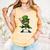 St Patrick’s Day Leprechaun Baseball Irish Graphic Comfort Colors Tank Top Grey