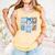 Stamps Coquette Bow Baseball Kids Youth Girls Baseball Mom Comfort Colors Tank Top Grey