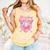 Strike Out Breast Cancer Baseball Drip For Boys Youth Comfort Colors Tank Top Grey