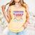 I Survived 100 Days Of School Baseball 100th Day Kids Girls Comfort Colors Tank Top Grey