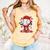 Valentine Baseball Drip Ice Cream Youth Boys Couples Comfort Colors Tank Top Grey
