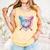Valentines Baseball Heart Dripping Ice Cream Gen Z Alpha Comfort Colors Tank Top Grey