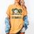 100 Days Of School Baseball Camo Art For Boys Kids Students Women's Comfort Colors T-Shirt Mustard