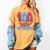 100 Days Of School Baseball Drip 100th Day Of School Women's Comfort Colors T-Shirt Mustard